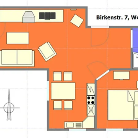 Appartement Birkenstrasse 7, 7 *